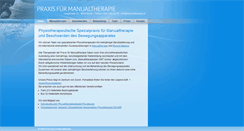 Desktop Screenshot of manualtherapie.ch